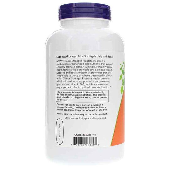 Prostate Health Clinical Strength, NOW